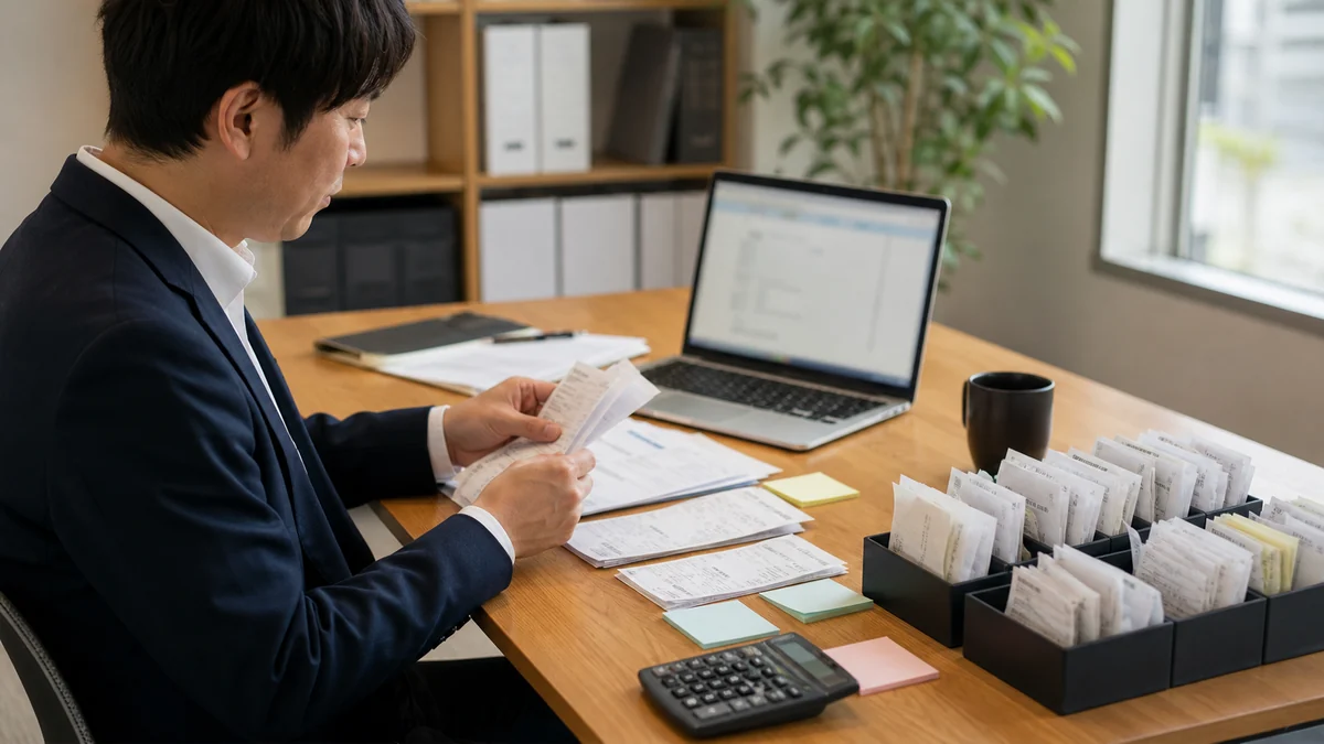 日本の経理担当者がfreee会計の自動登録ルールを整理する様子