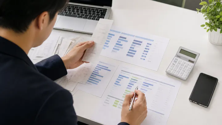 会計ソフトの追加料金やプラン上限を日本の個人事業主が確認しているイメージ