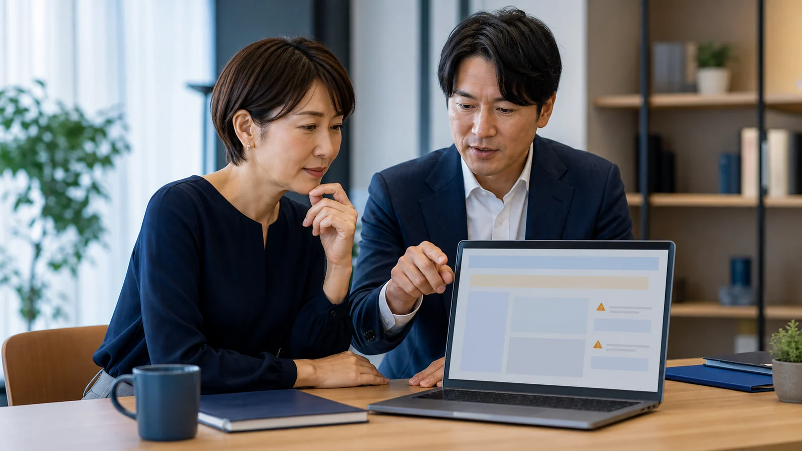 電子申告のエラー画面を会計担当者と確認する個人事業主
